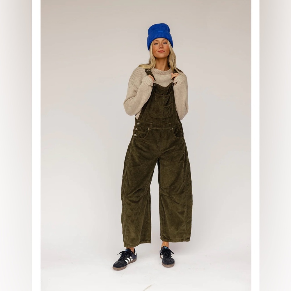 Free People We The Free Good Luck Cord Overalls